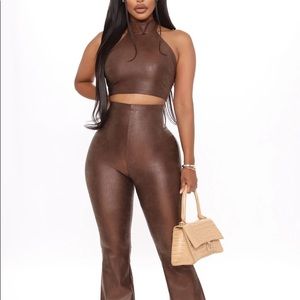 2 piece halterneck set